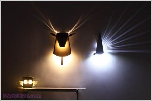 چراغ هایی با طرح حیوانات و الهام گرفته شده از اریگامی